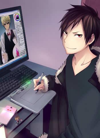 如果我们是二次元里的人物手绘男孩篇