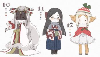 日本10至12月份的拟人化