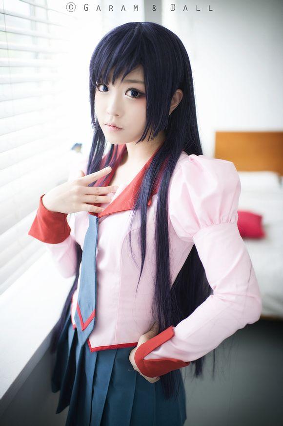 兔娘6月16日战场原黑仪新Cosplay图赏01
