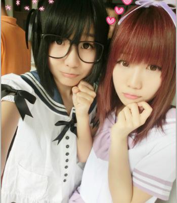 IKuu两人拍大头照