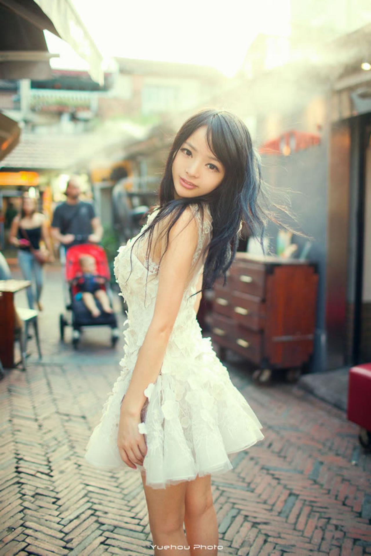 歪歪白色清纯街拍08