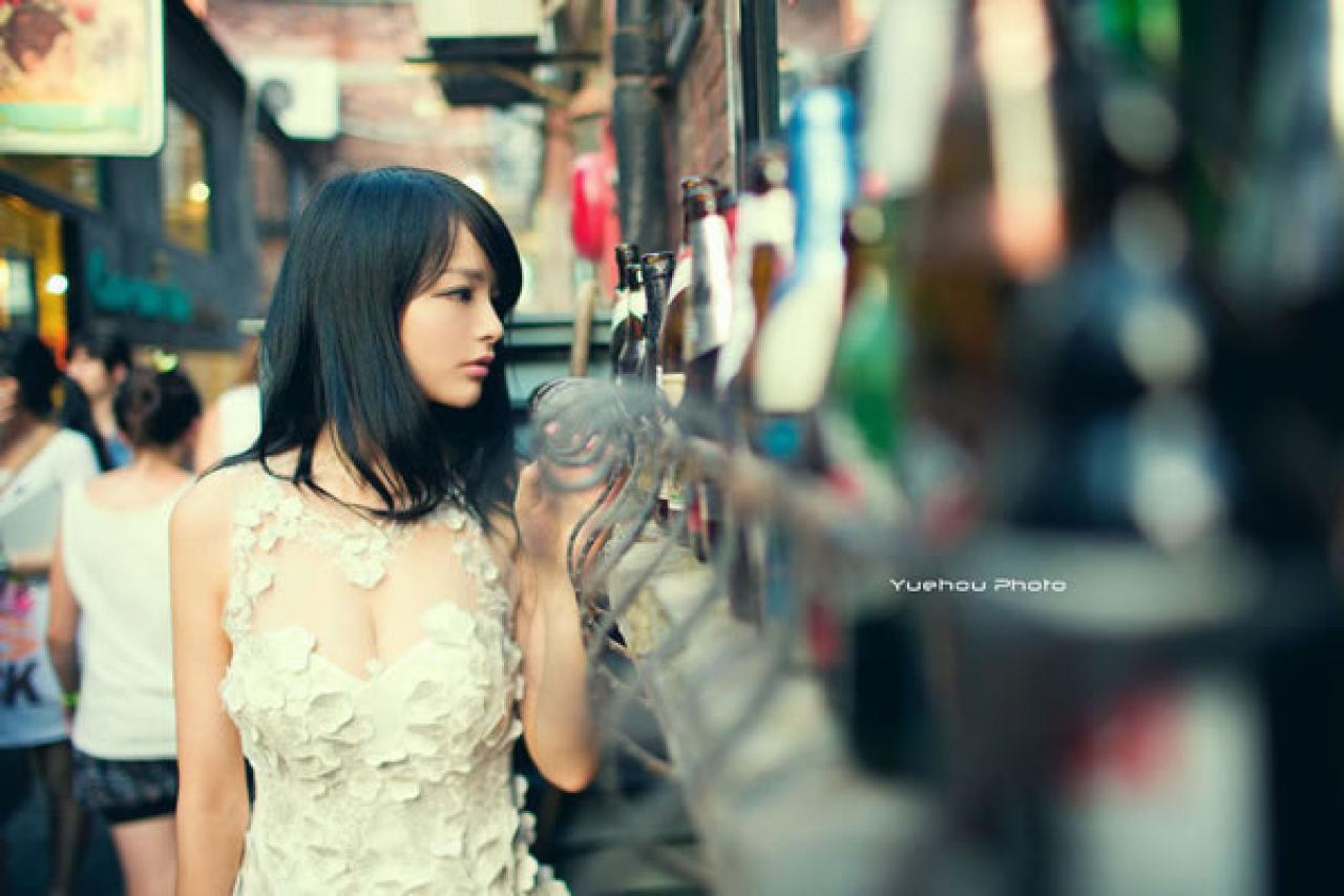 歪歪白色清纯街拍11