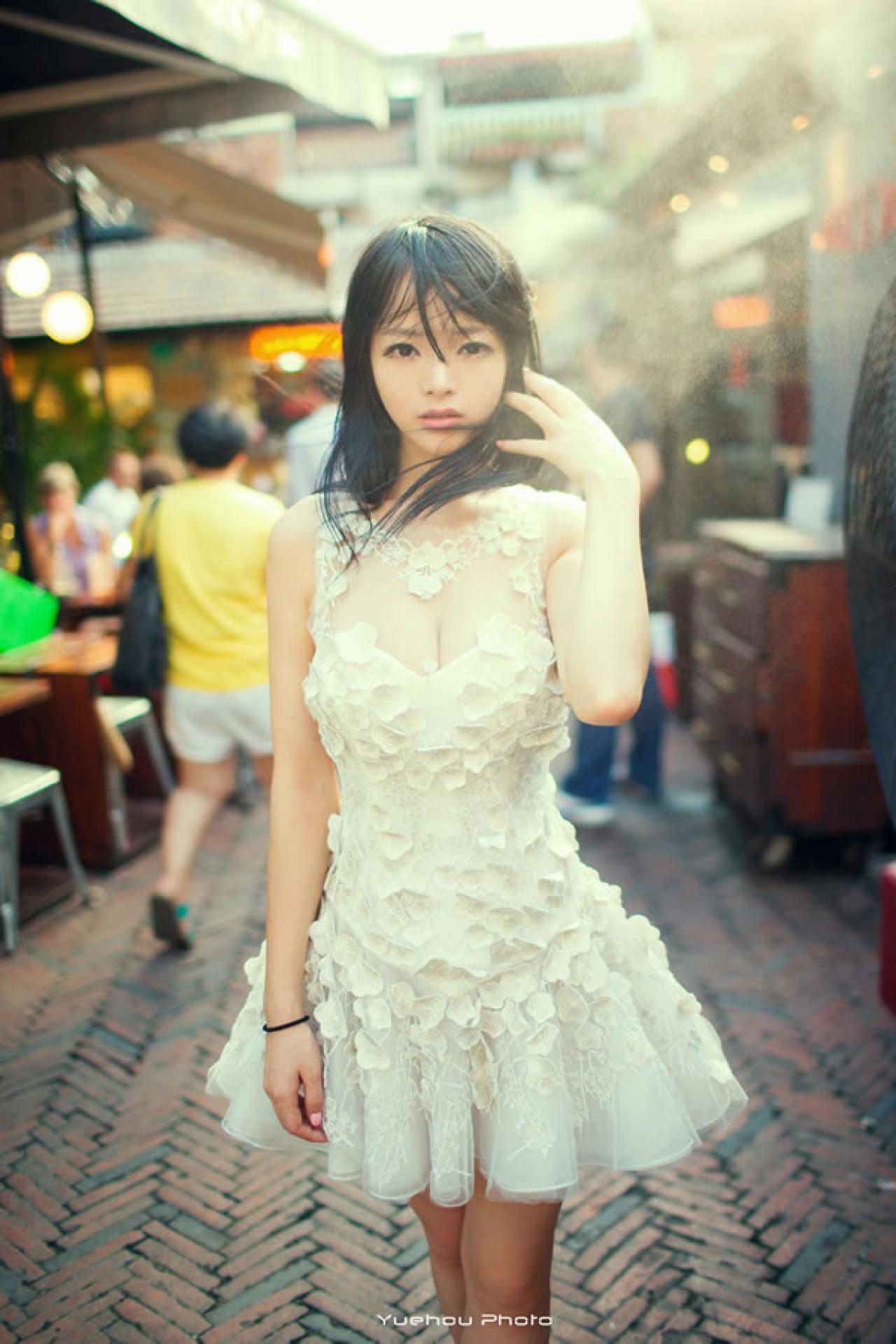 歪歪白色清纯街拍15