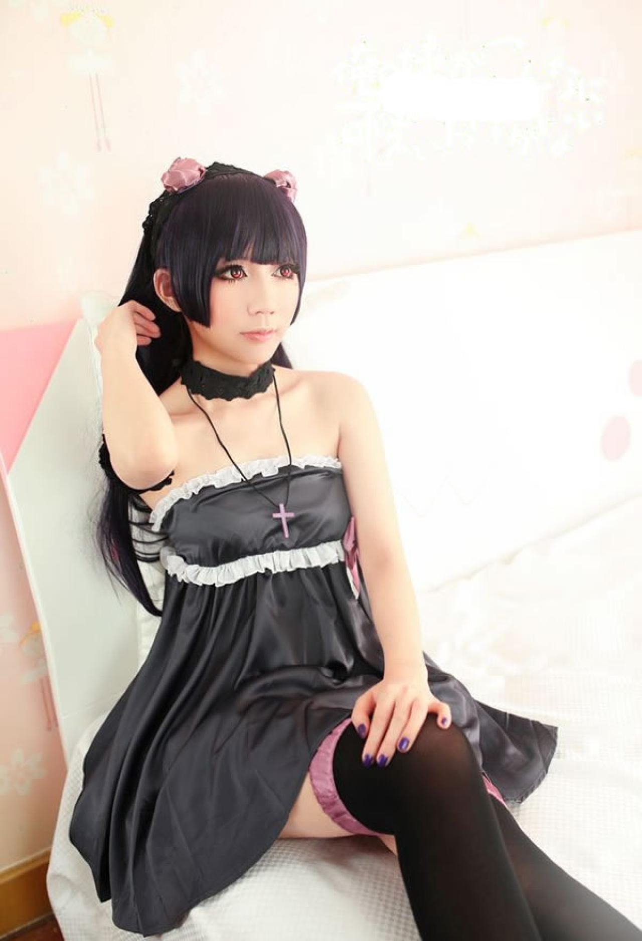 Rin小喵Apple扮演五更琉璃轻浮黑发