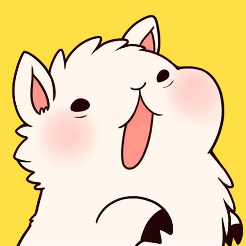 咩咩，我要吃药！嗷嗷待哺，撒娇的白色羊驼头像