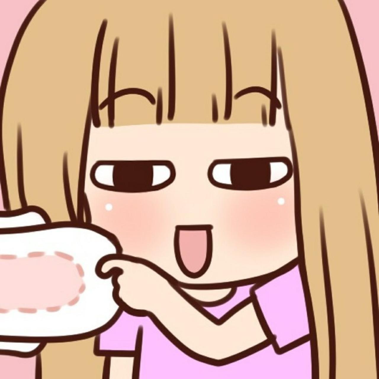 闺蜜拿着姨妈巾另一端的头像