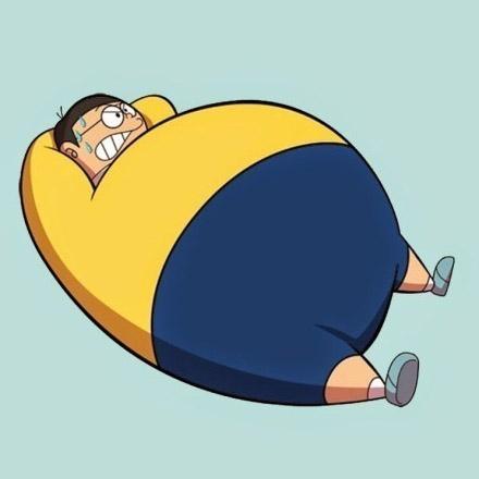 野比大雄变成胖子辛苦仰卧起坐的头像