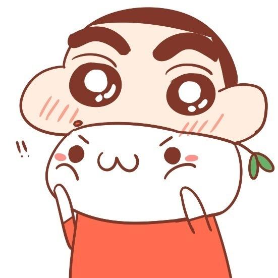 长草颜文字扮蜡笔小新揉脸头像