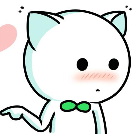 猫耳小人羞涩的回应似伸出手指头像