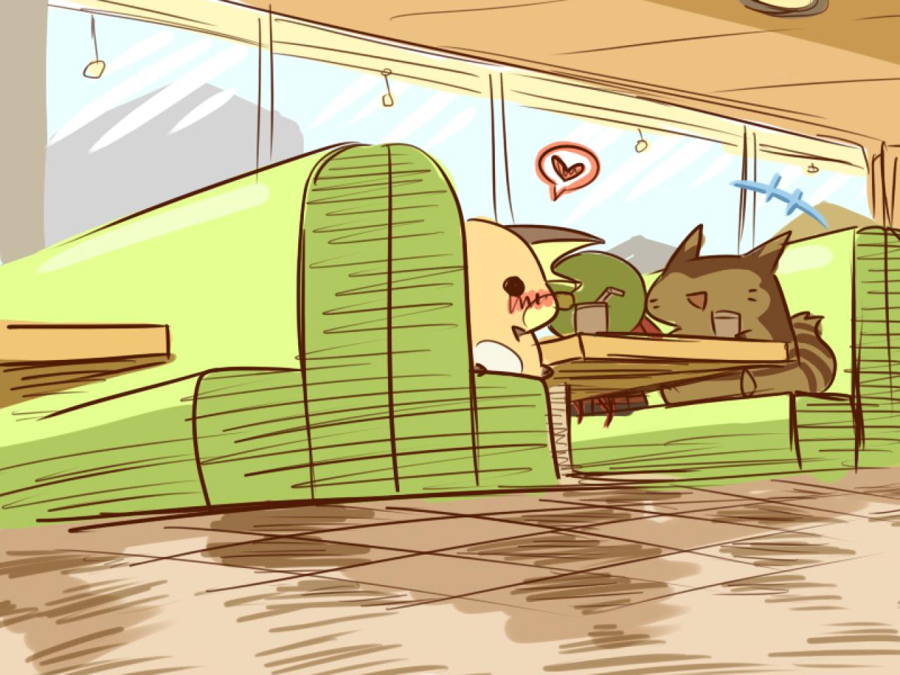 雷丘和心上人一起共度午餐