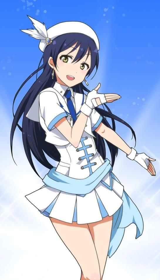 园田海未水手服萌系手机壁纸