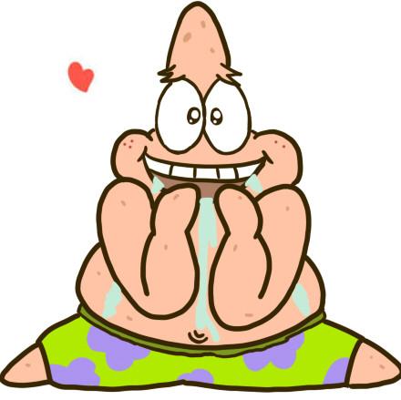 《海绵宝宝》中派大星流口水的头像