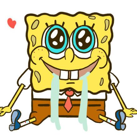 《海绵宝宝》中的海绵宝宝流口水的头像