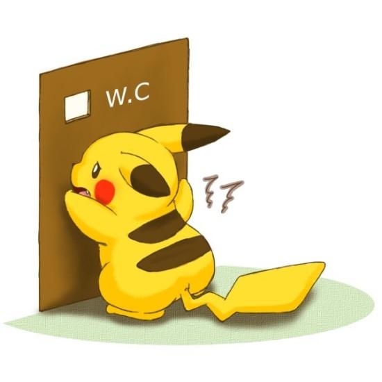 皮卡丘着急上厕所的头像