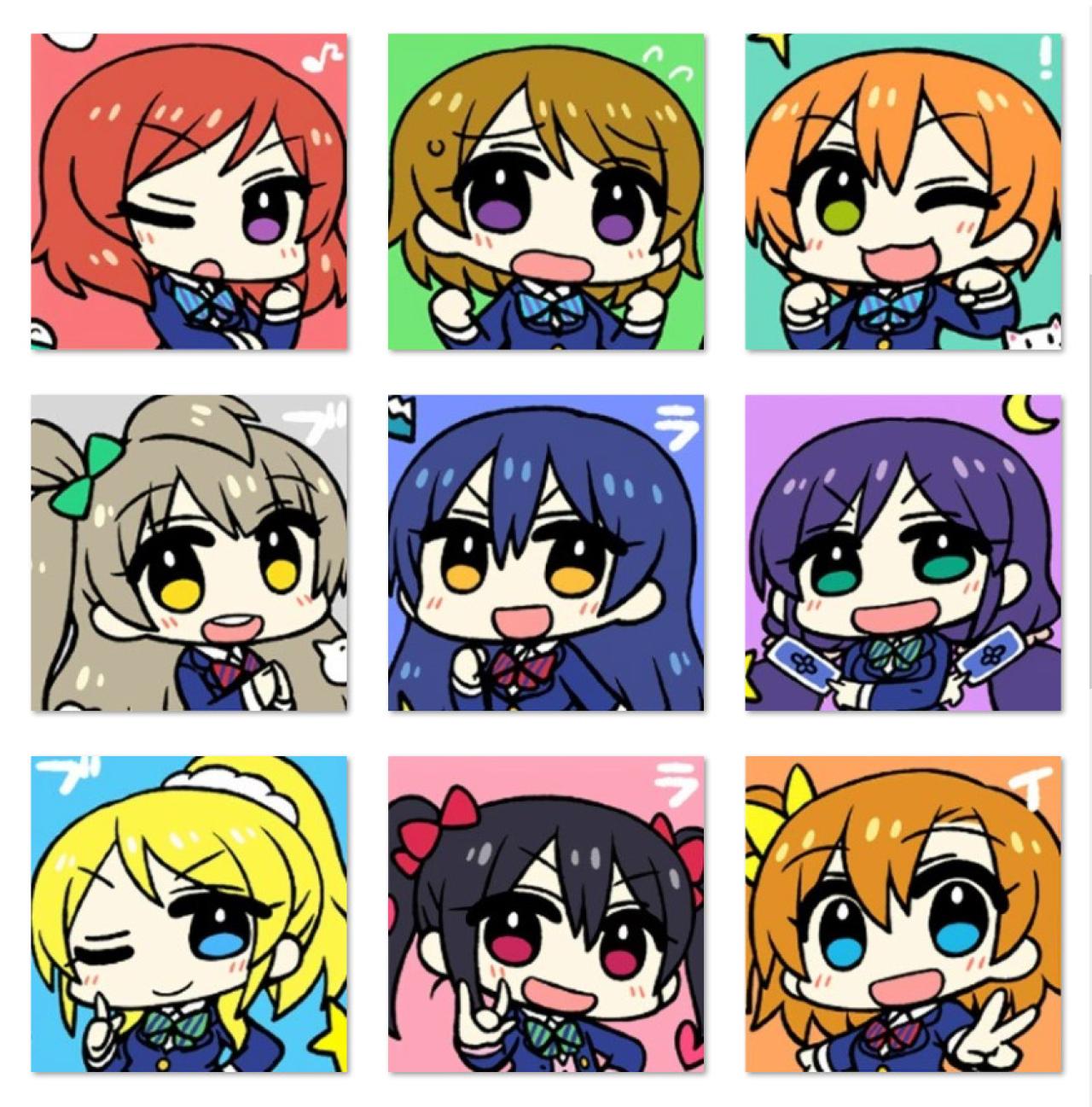 LoveLive!全员大眼睛大头卖萌头像 预览图