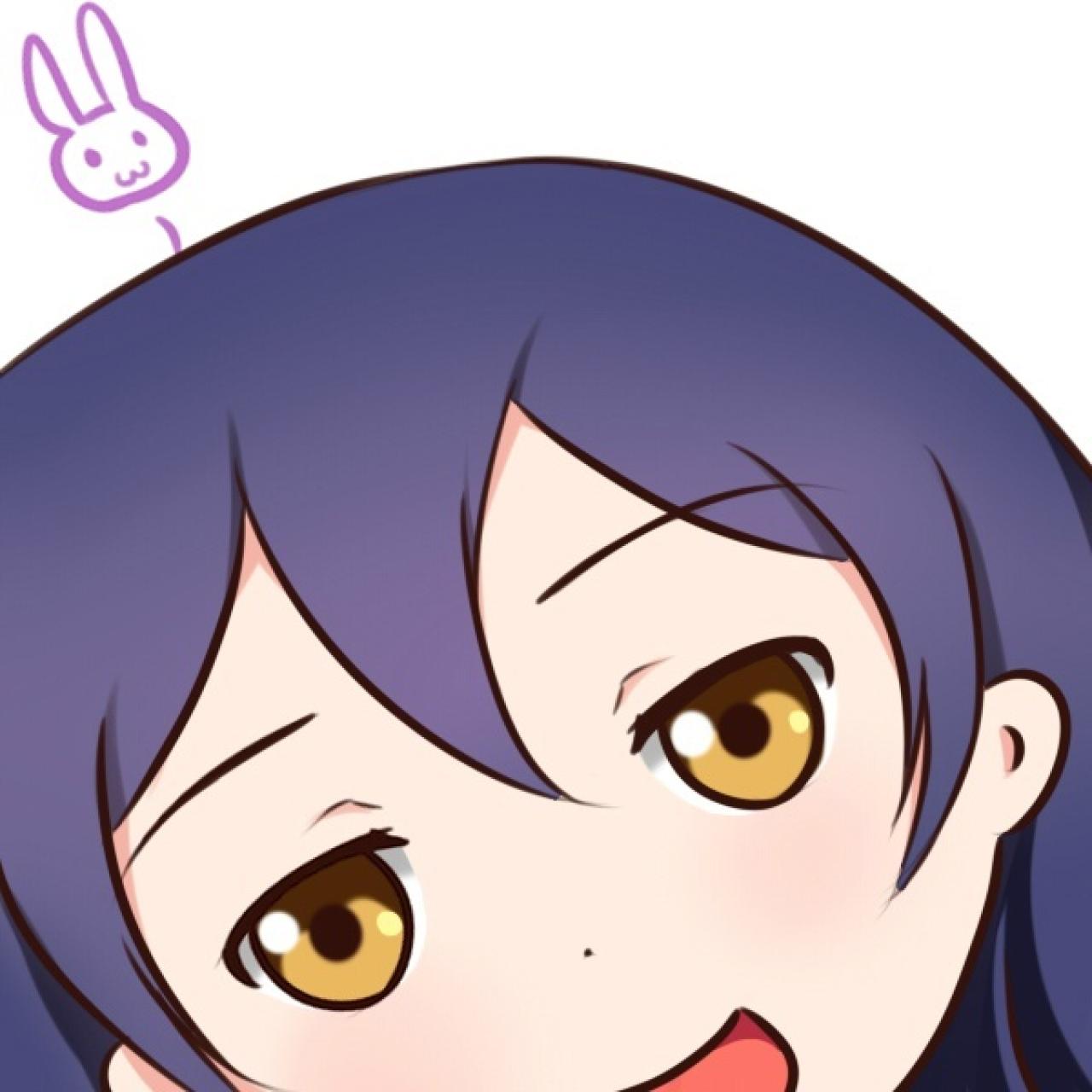 园田海未半边脸头像