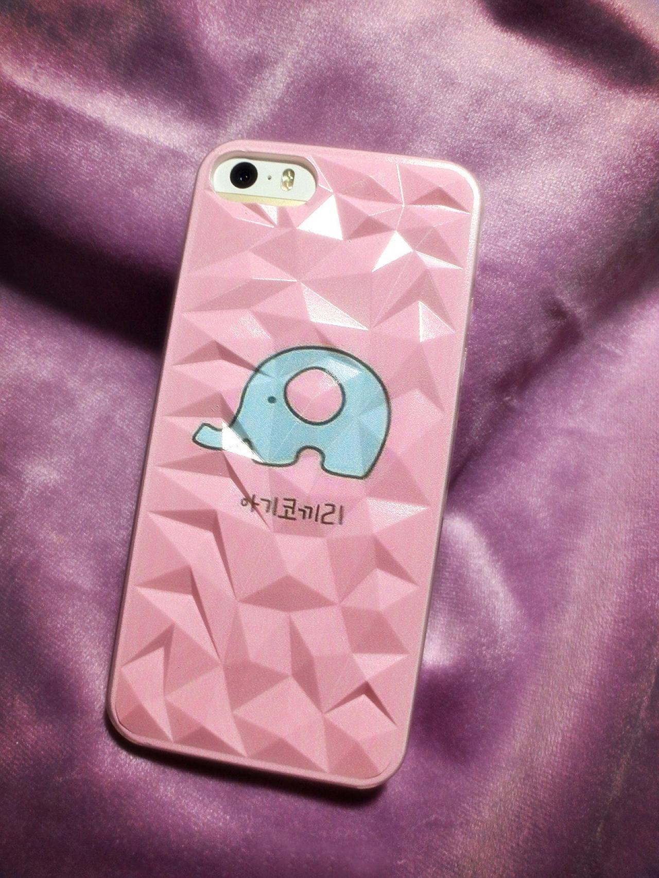 粉色小象iPhone5S手机壳