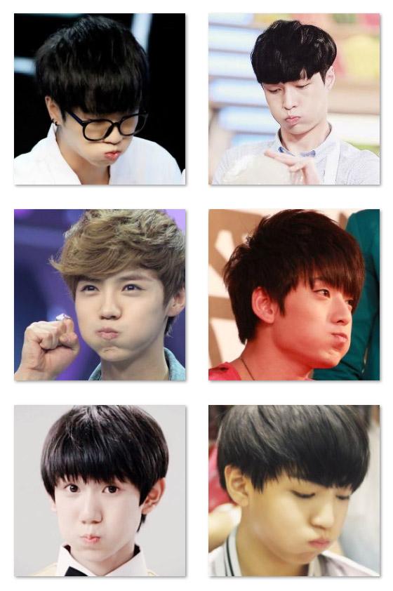 月饼脸可爱男生嘟嘴卖萌头像 预览图