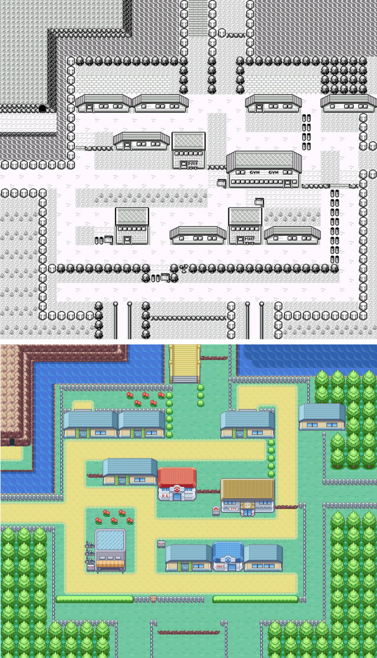 《口袋妖怪》中华蓝市全貌