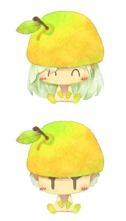 水果柚子情侣头像