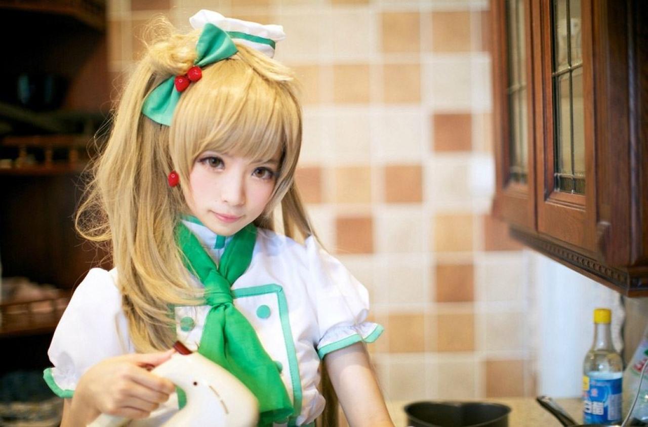 工口娘千葉扮演南小鸟正搅拌