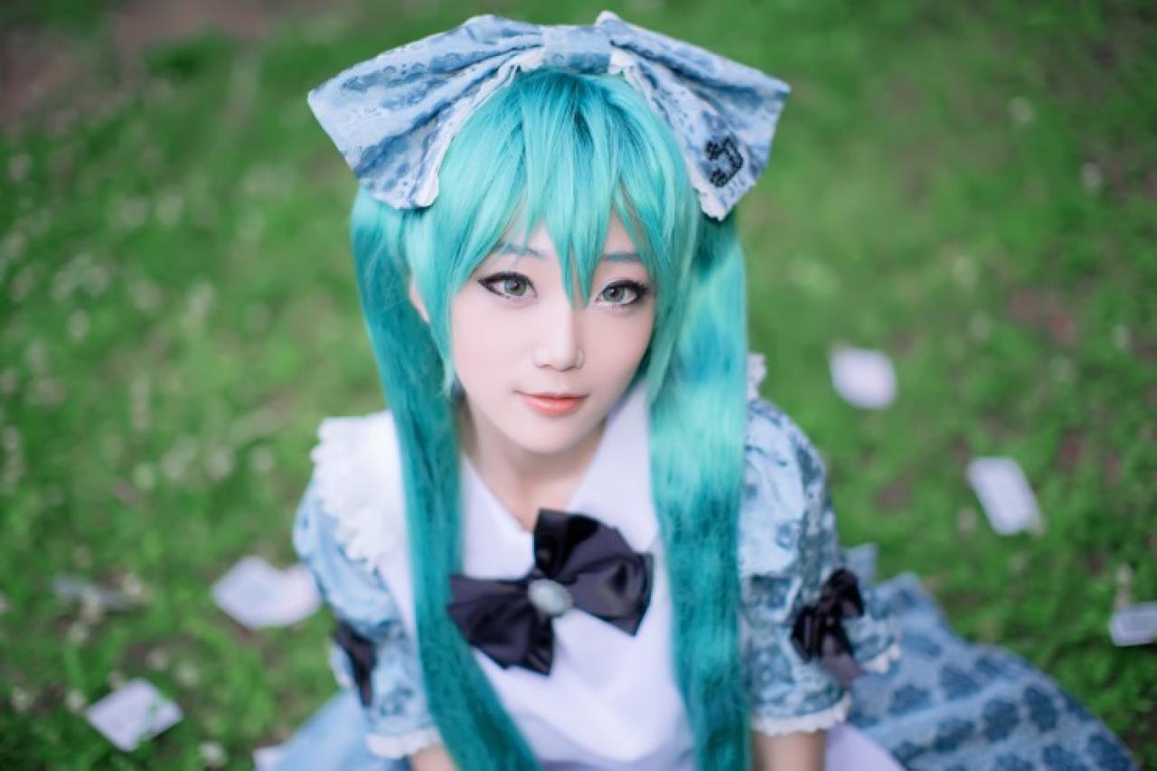miyuko酱扮演初音未来上半身照