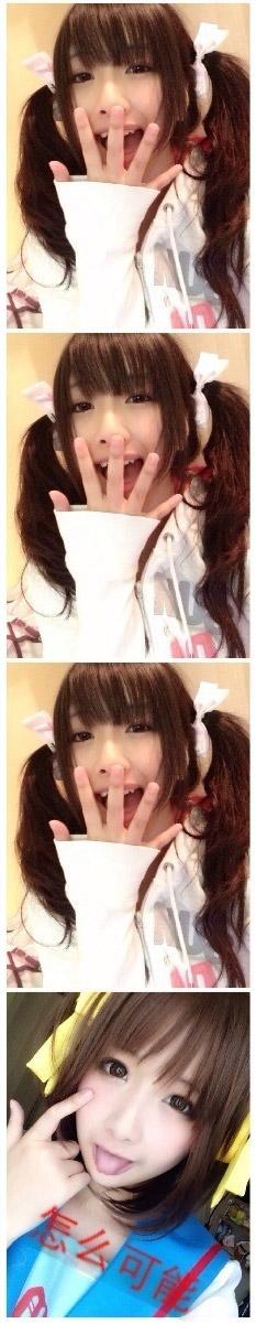 偷笑，偷笑，怎么可能？ 煎饺好好吃啊自拍