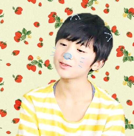 TF家族刘志宏蓝色猫胡子头像