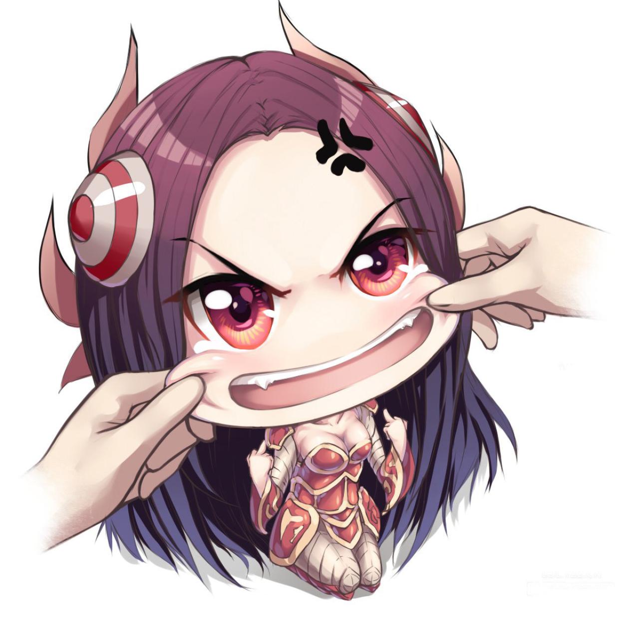 艾瑞莉娅 Irelia（刀妹）双手抬起捏脸头像