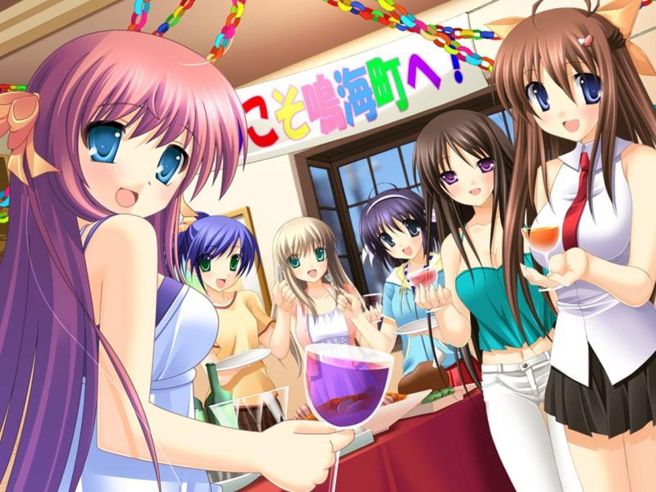 姫ノ宫深晴、远山泉水、持田菜央、星乃京、岛仓叶月和岬春那等海边聚会