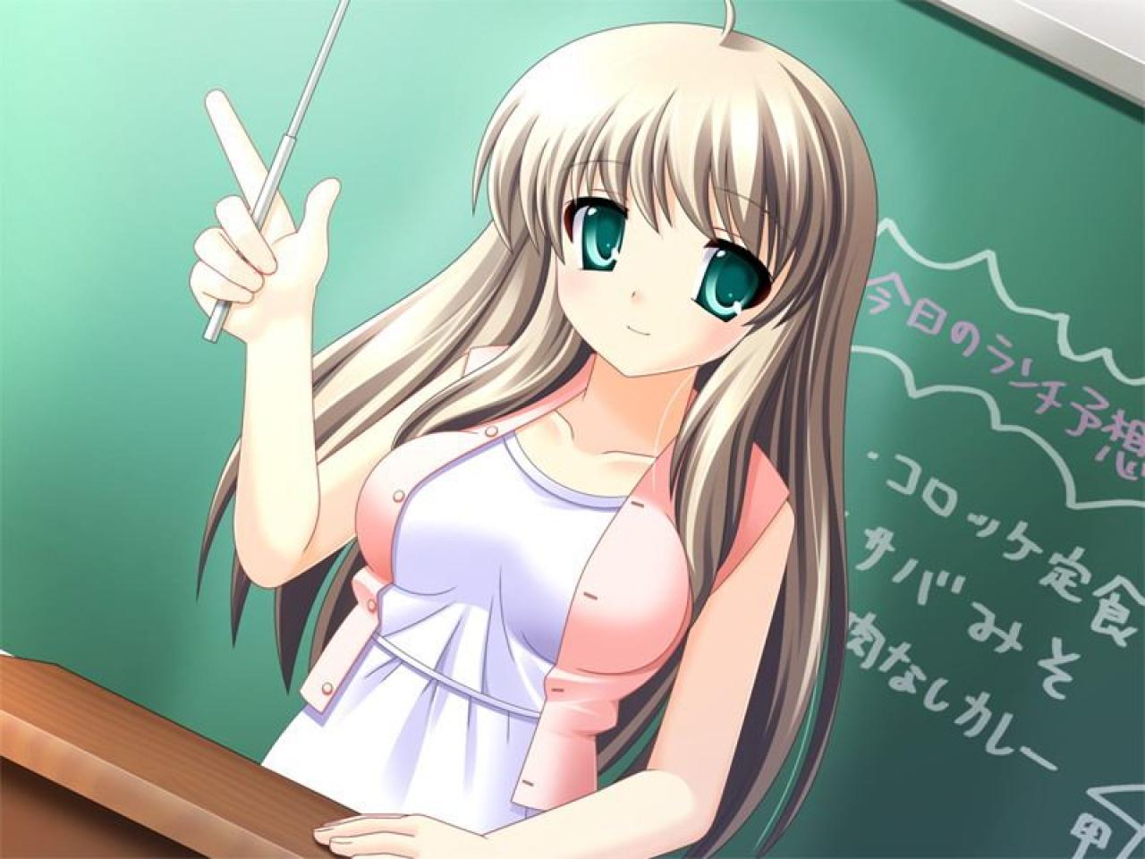 音乐老师岬春那在上课