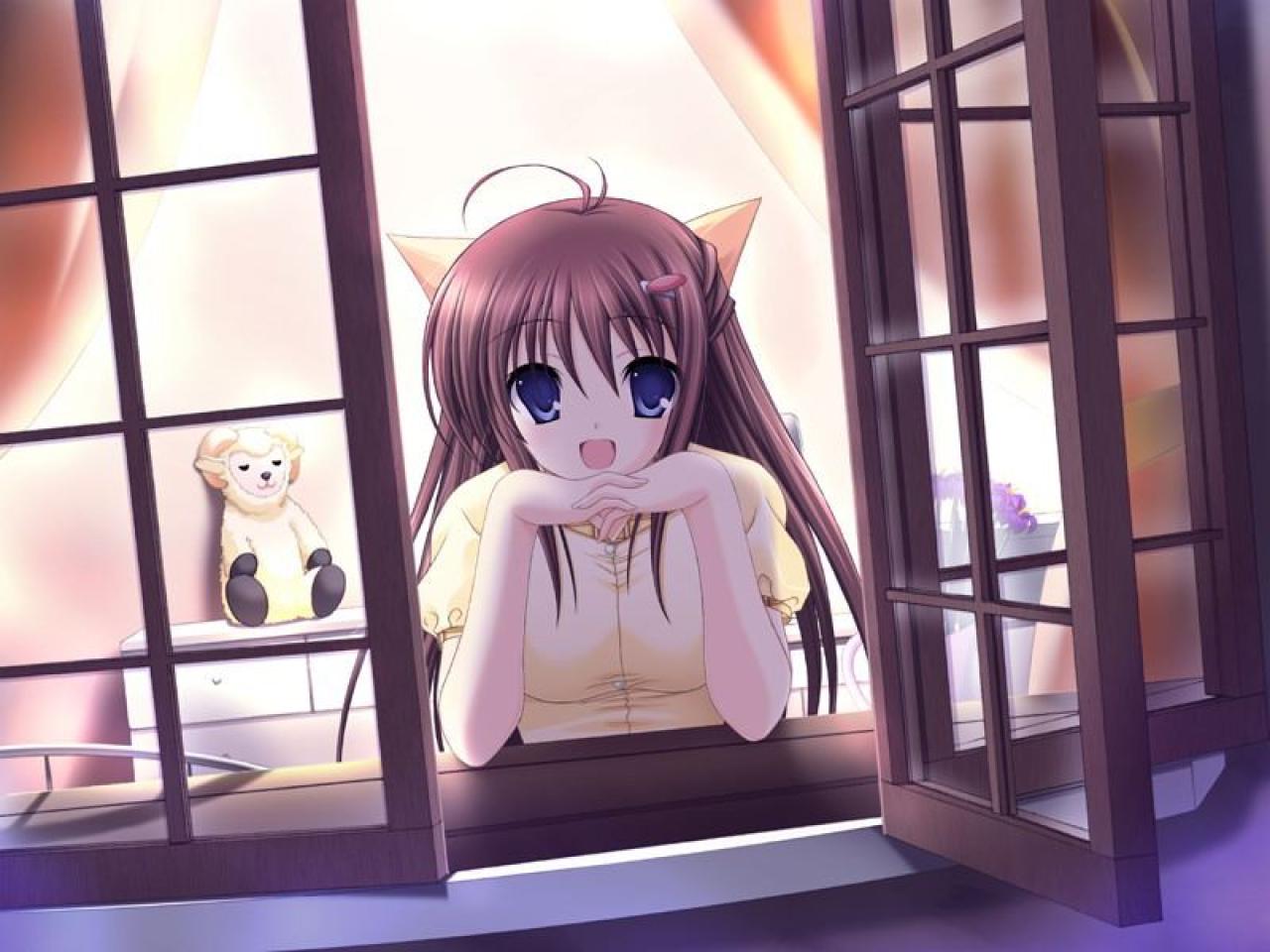 远山泉水兴奋地推开窗户，看着窗外