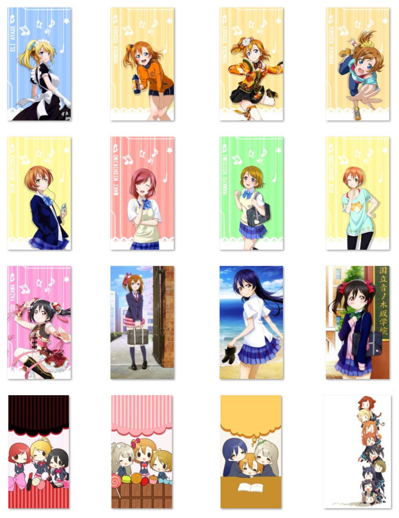 单人、唯美和扒桌系列LoveLive!手机锁屏壁纸 预览图