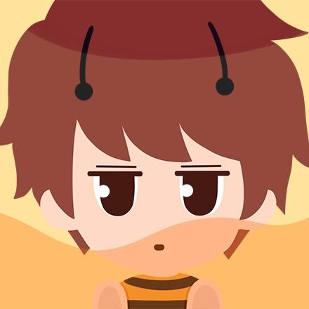 浸在蜜罐里的王小明情侣头像（黄色小蜜蜂系列）