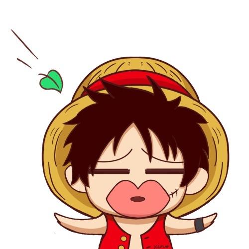 路飞香肠嘴闭眼头像