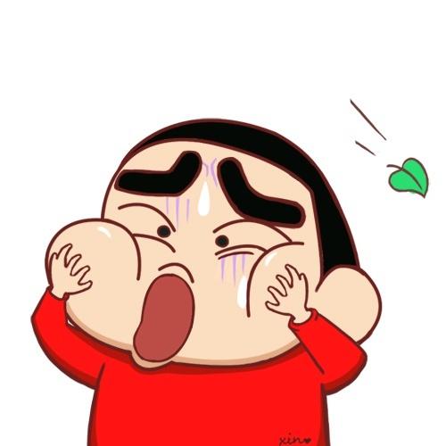 小新挤脸揉脸头像