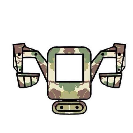 森林迷彩款挖掘机头像