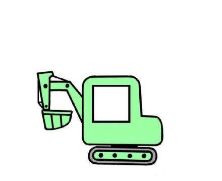 绿色挖掘机相框头像