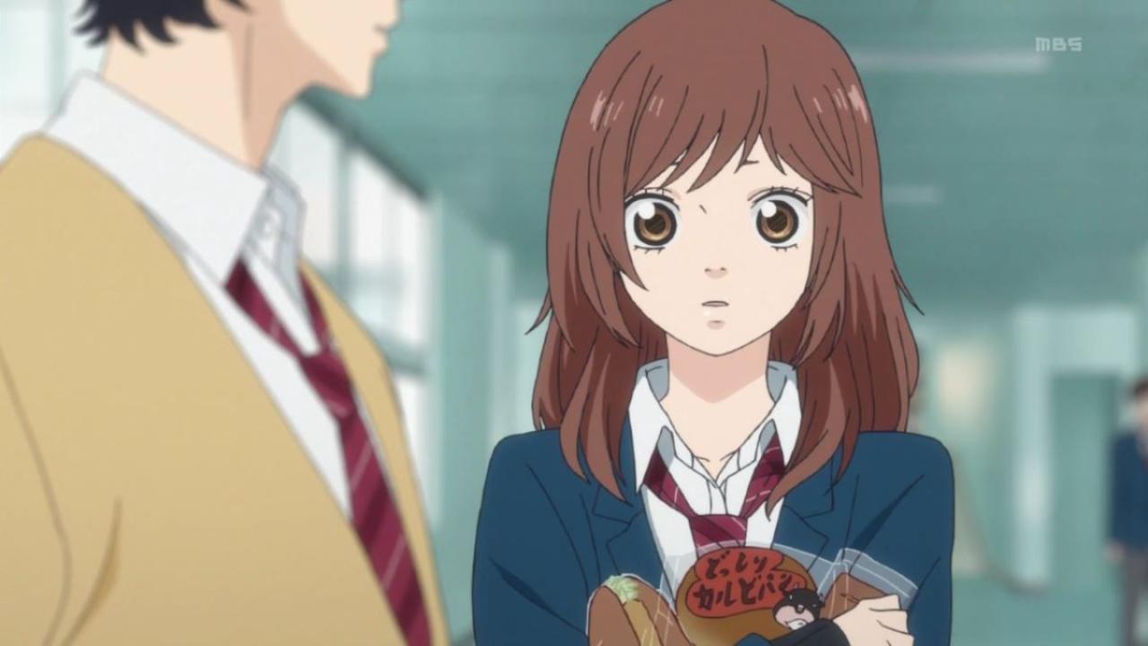 马渕洸从吉冈双叶身边经过 来自《闪烁的青春》动画