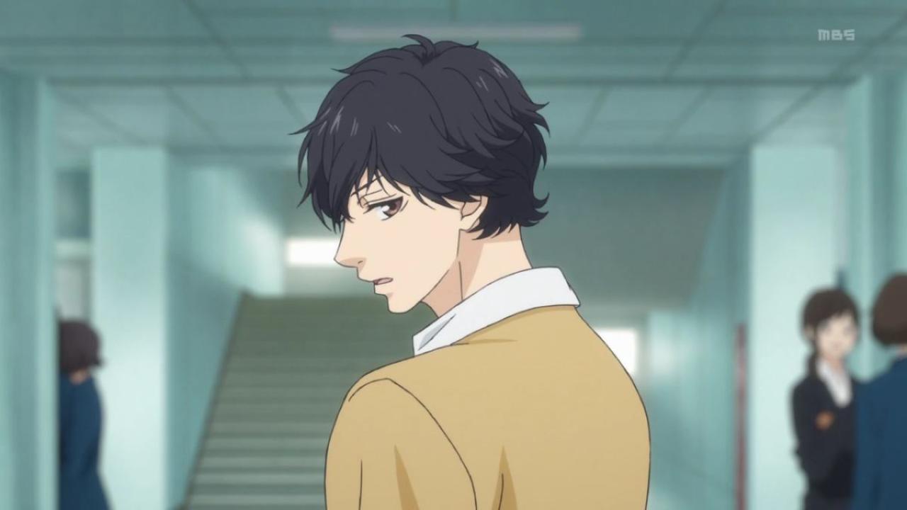 马渕洸回眸的侧脸 来自《闪烁的青春》动画