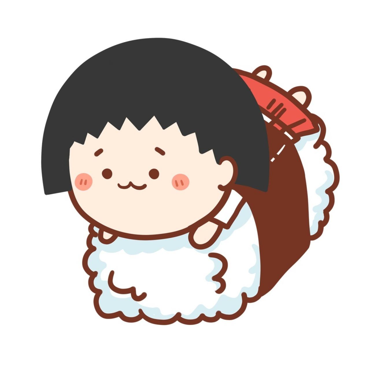 樱桃小丸子寿司头像