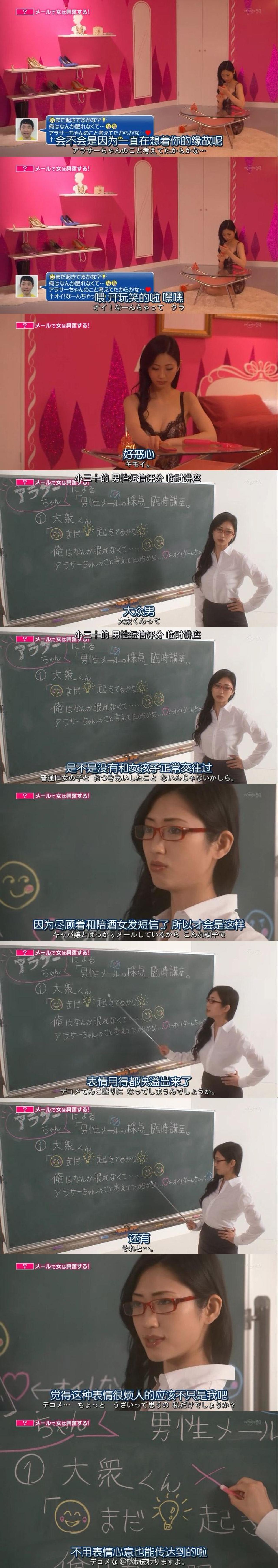 坛蜜姐姐对大众男加入很多表情的短信评价