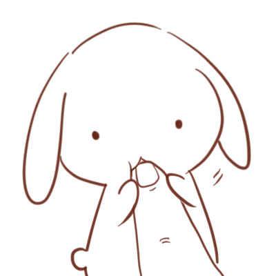 小兔子吮吸手指指尖头像