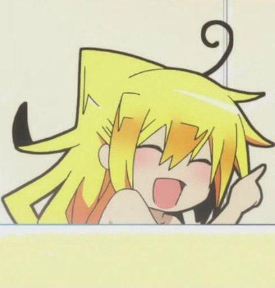 人鱼若狭伸出食指指着某人笑嘻嘻的模样