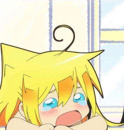 人鱼若狭快哭了，眼角挂着泪滴的表情