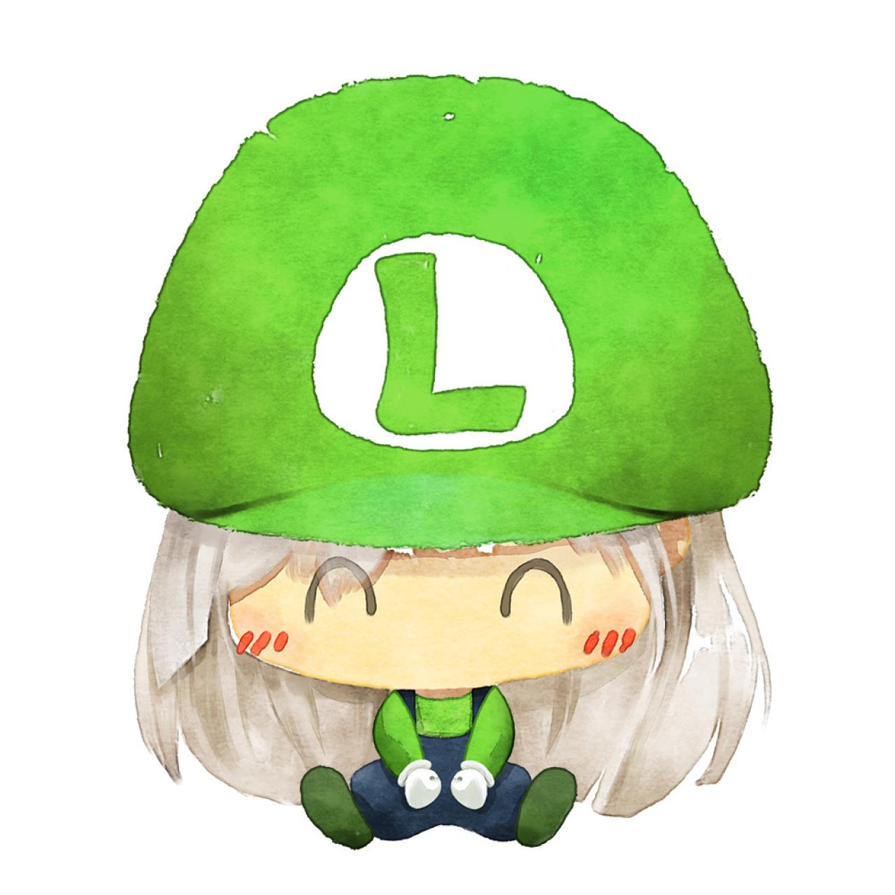 情侣头像女用：绿色路易基头像