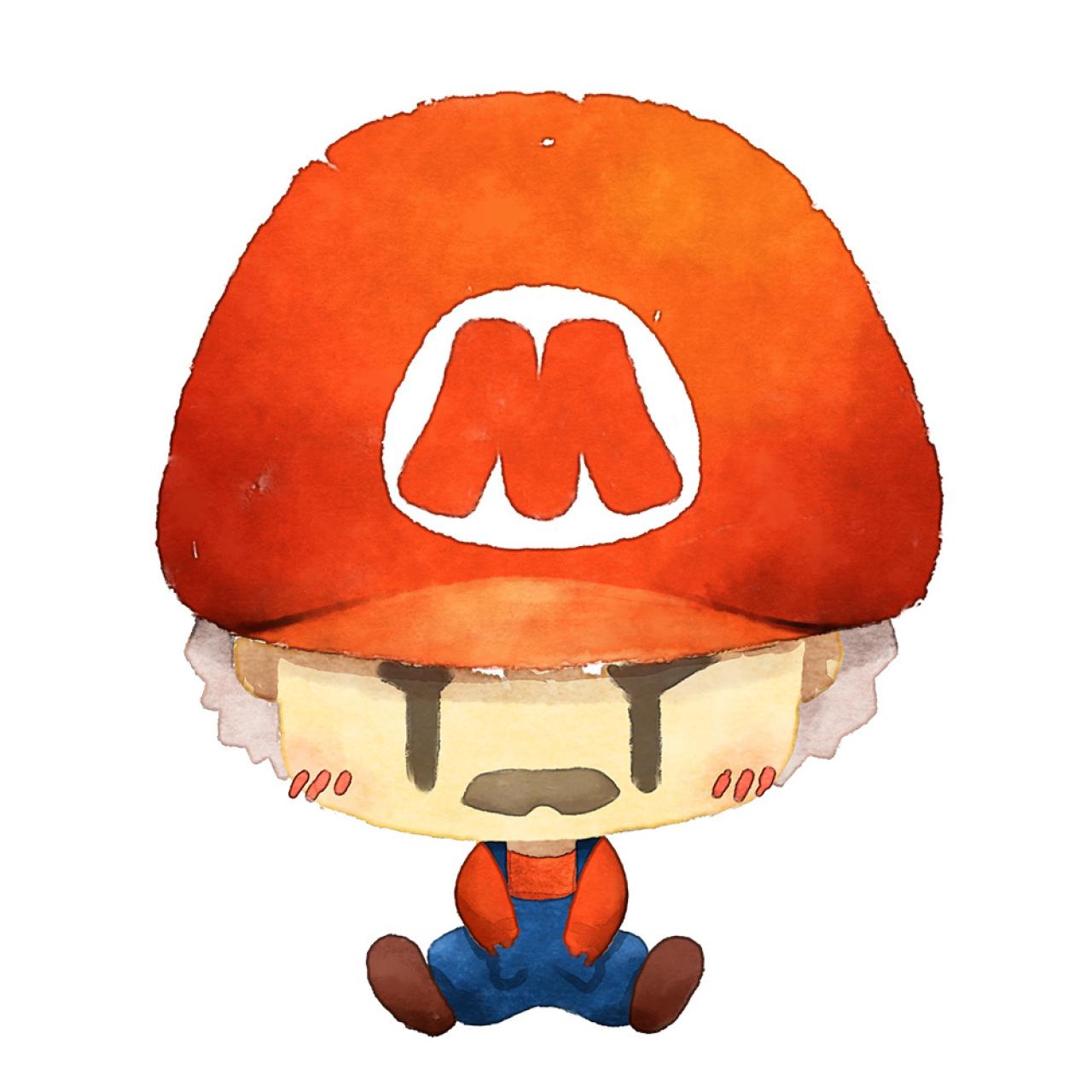 情侣头像男用：红色马里奥头像