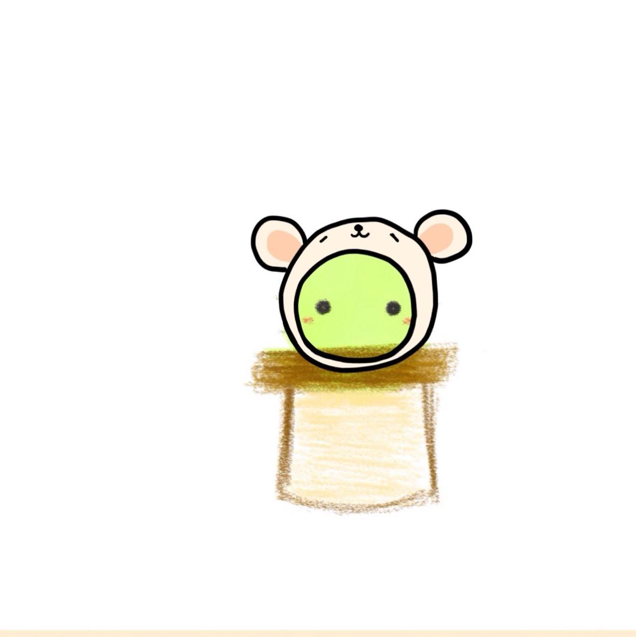 长着北极熊耳朵的仙人掌头像