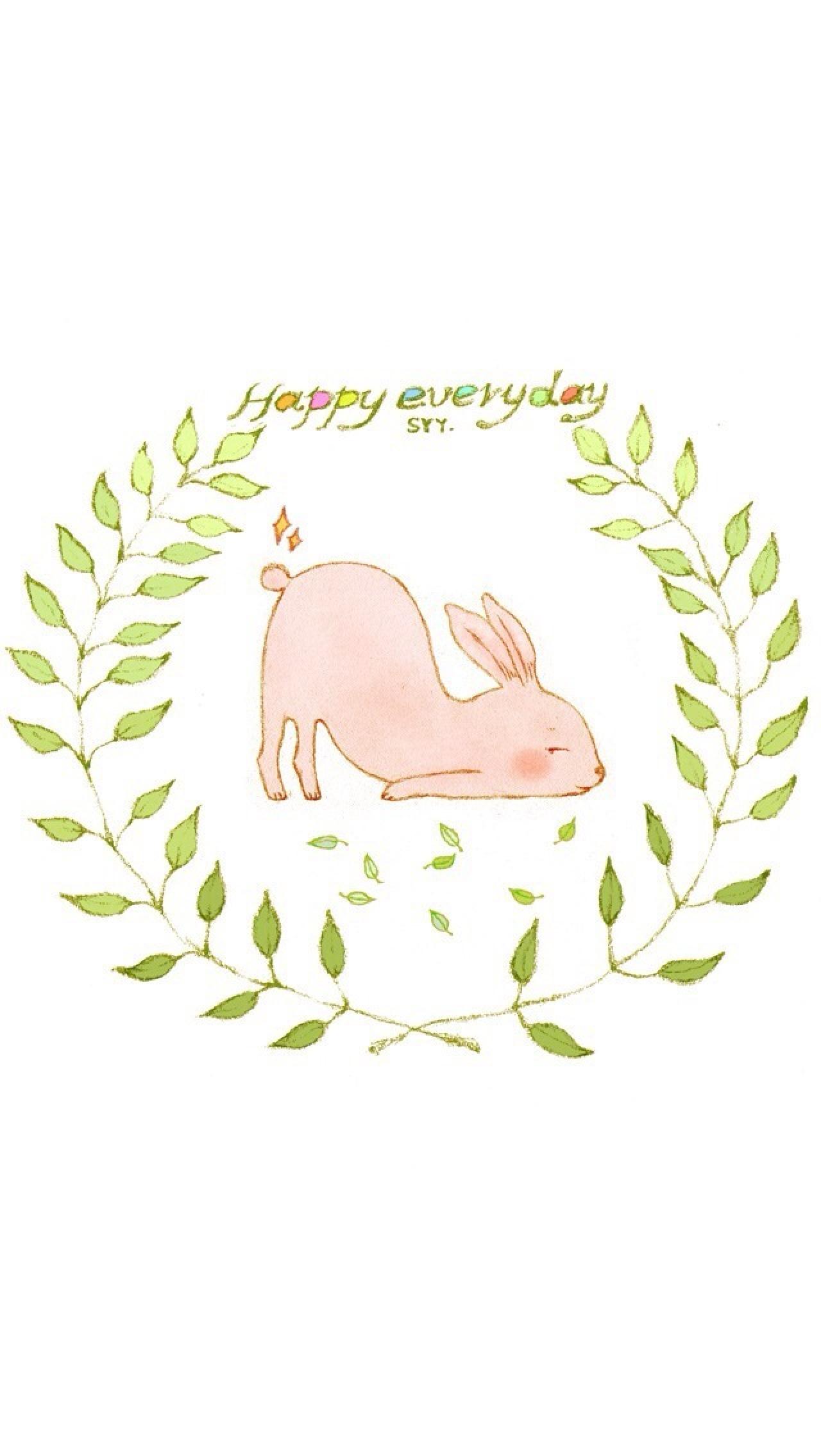 撅屁股的小兔子手机壁纸
