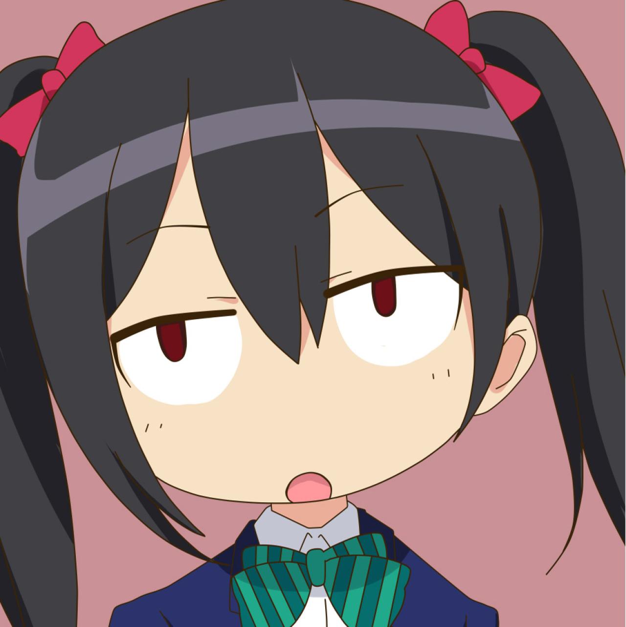 矢泽妮可歪着脑袋发呆头像